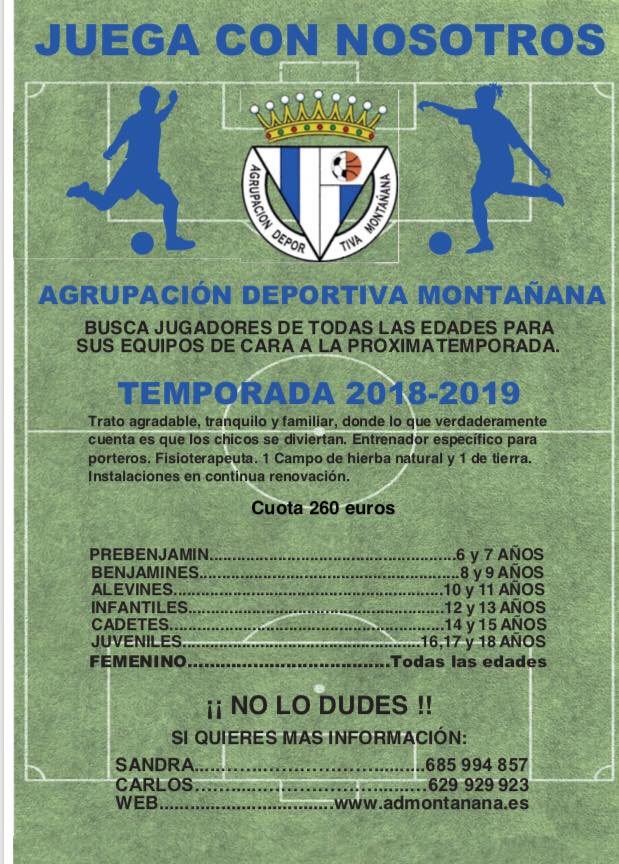 temporada 2018-2019 Club fútbol montañana